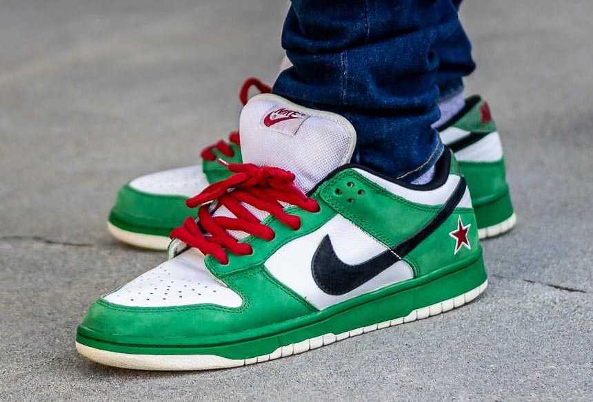 Nike SB Dunk Low Heineken 2023 Release Date On-Feet