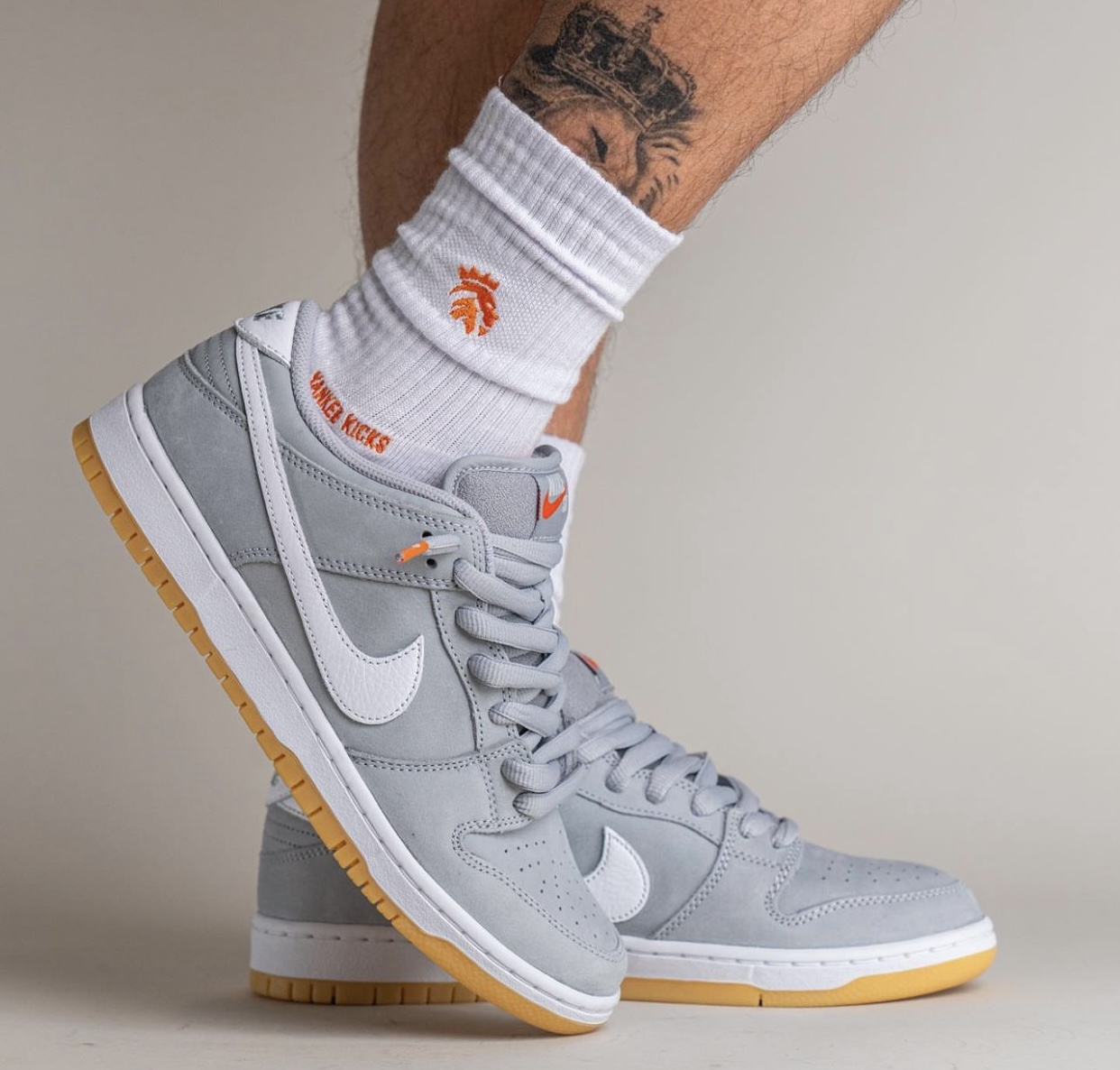 Nike SB Dunk Low Wolf Grey Gum DV5464 001 Release Date On Feet 2