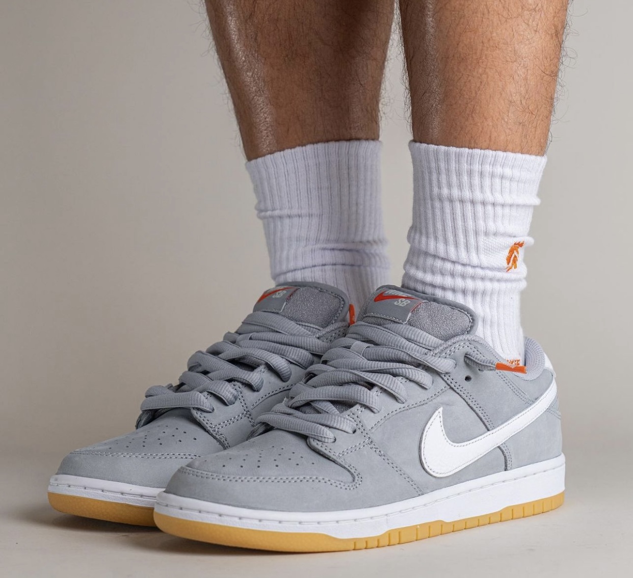 Nike SB Dunk Low Wolf Grey Gum DV5464 001 Release Date On Feet 