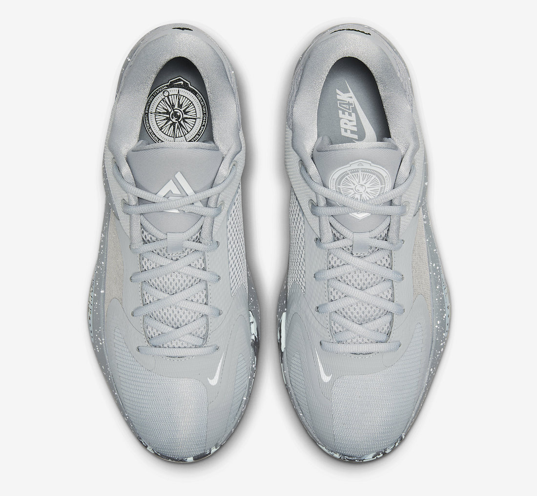 Nike Zoom Freak 4 Wolf Grey Cool Grey DJ6149-004 Release Date Top