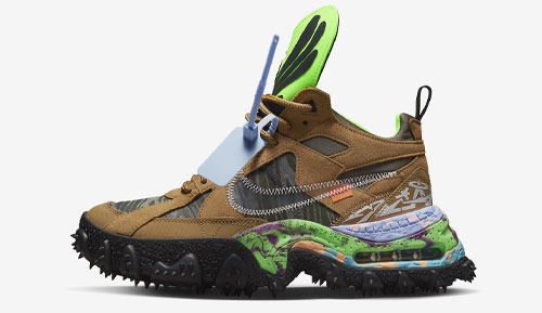 Off White Nike Air Terra Forma Brown official release dates 2022