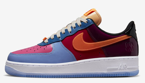 Undefeated Nike Air Force 1 Low Patent official release dates 2022
