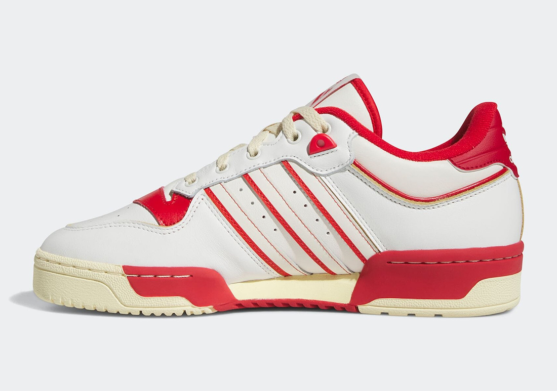 adidas Rivalry Low 86 White Red GZ2557 Release Date Medial