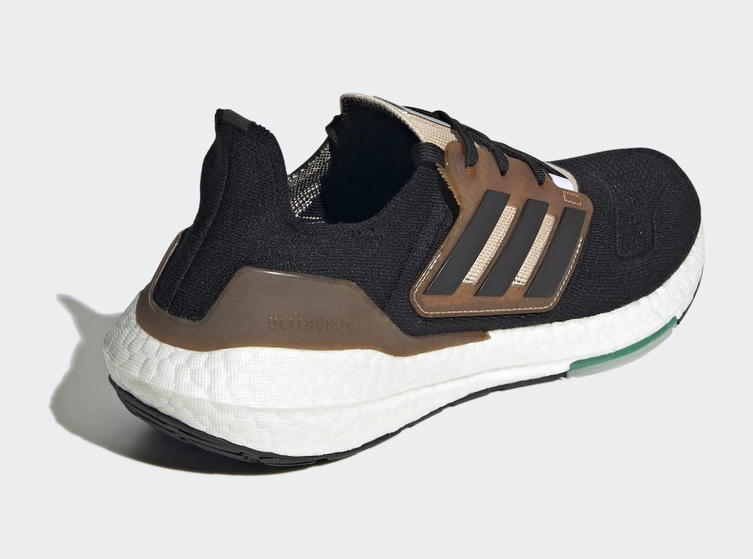 adidas Ultra Boost 22 Made With Nature Core Black Wonder Taupe HQ3536 Release Date Heel