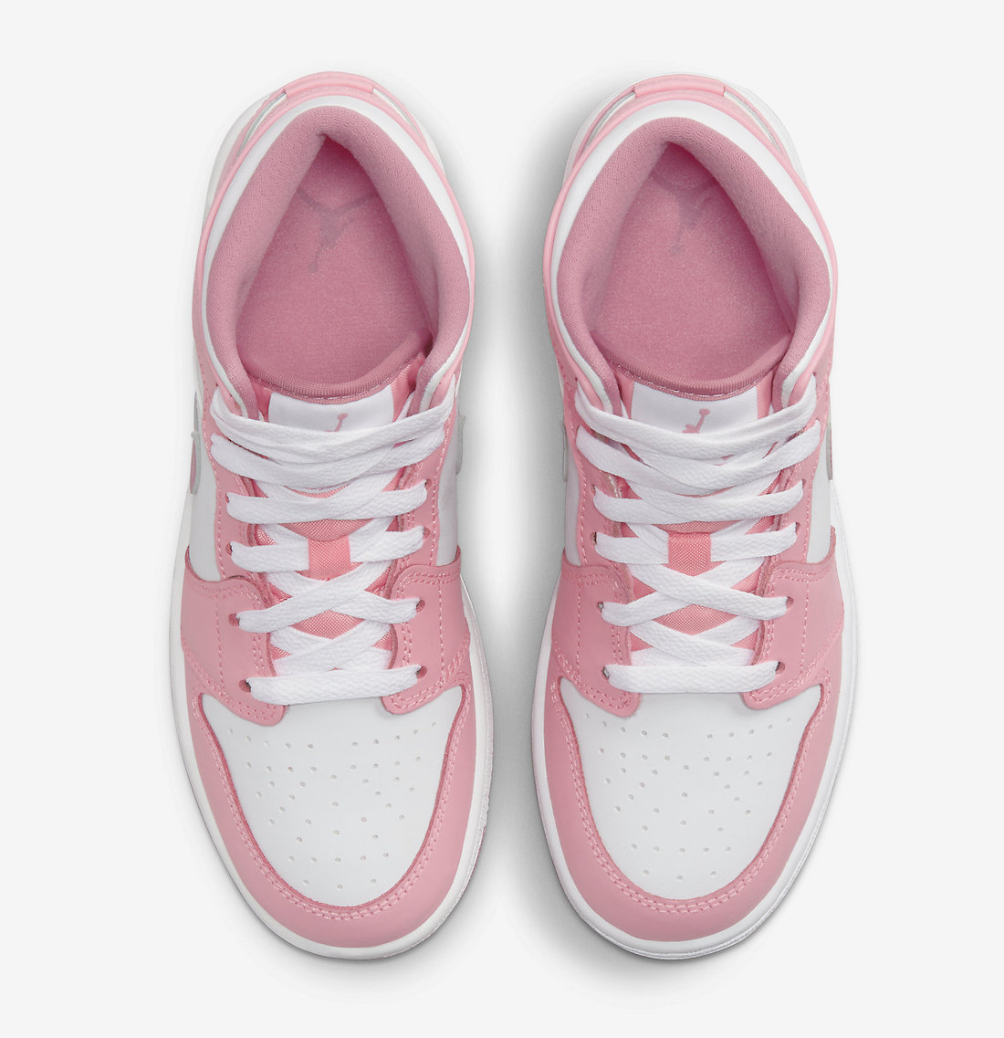 Air Jordan 1 Mid GS Pink White Valentines Day Release Date Top