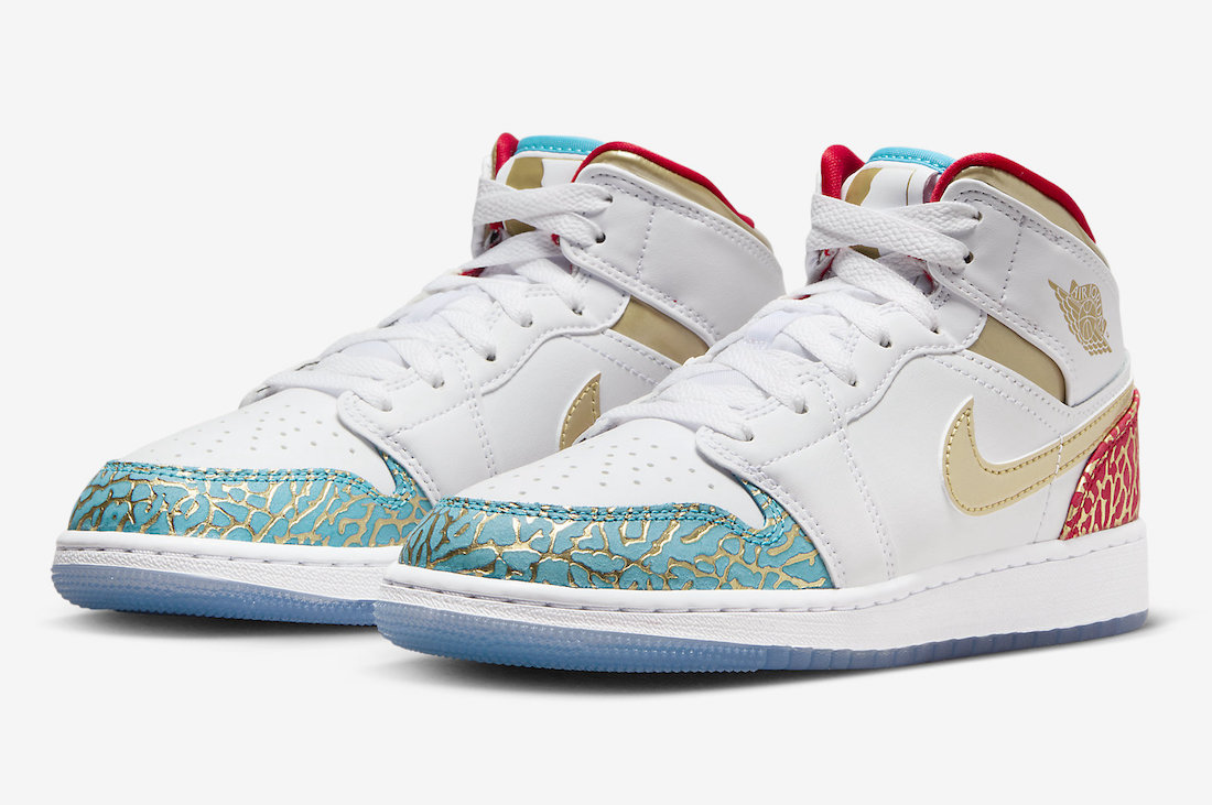 Air Jordan 1 Mid “UNC to Chicago” Celebrates MJ’s College and NBA Championships