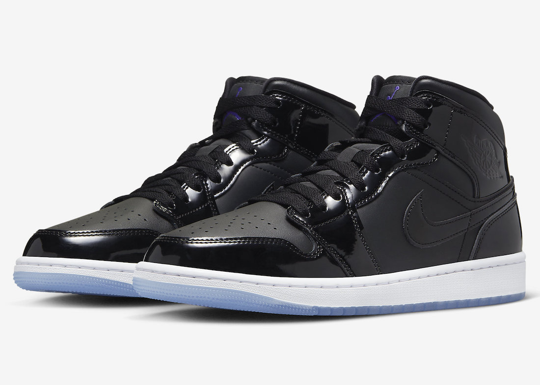 Air Jordan 1 Mid Space Jam Black Concord White DV1308-004 Release Date