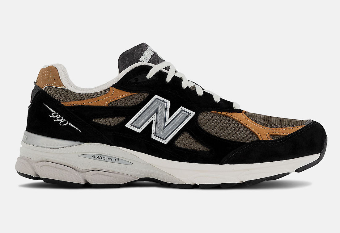 New Balance 990v3 Made in USA Black Tan M990BB3 Release Date
