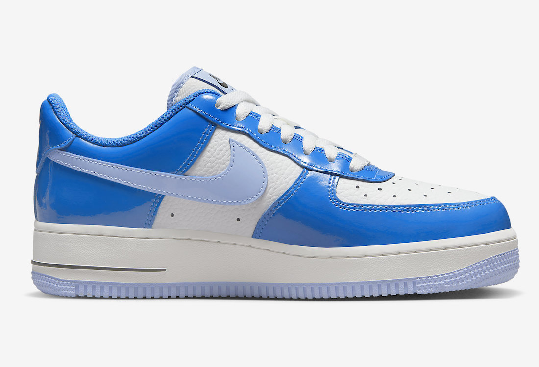 Nike Air Force 1 Low Blue Patent FJ4801-400 Release Date Medial