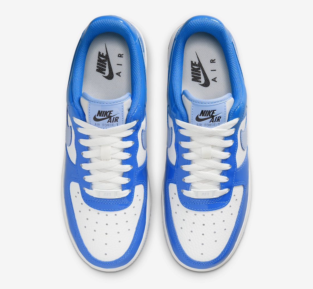 Nike Air Force 1 Low Blue Patent FJ4801-400 Release Date Top