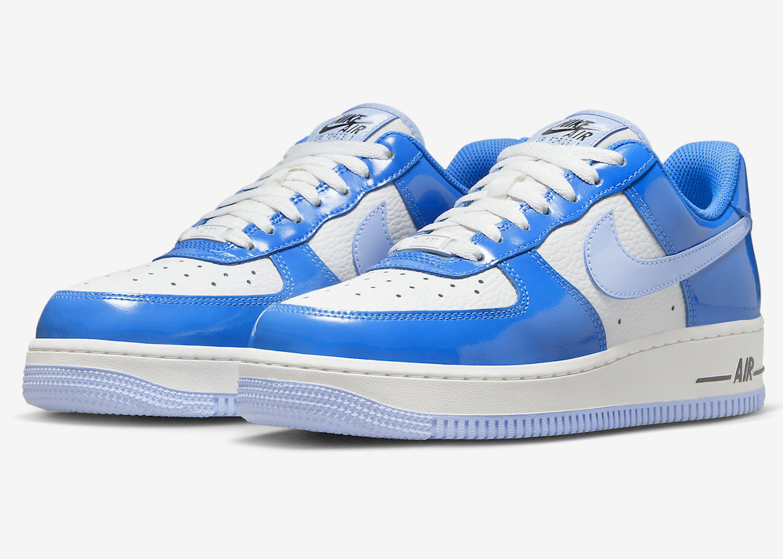 Blue Patent Leather Glazes Over The Nike Air Force 1 Low - Sneaker News