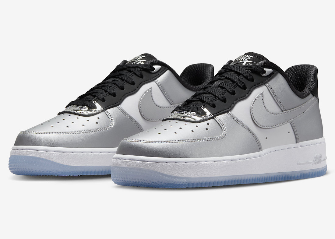 Nike Air Force 1 Low Chrome Metallic Silver Black DX6764-001 Release Date