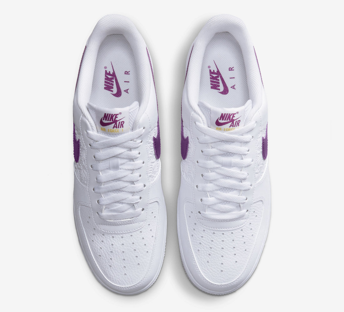 Nike Air Force 1 Low EMB (Bold Berry/ Lakers/ White/ Bold Berry/ Speed  Yellow) Men US 8-13 FJ4209-10