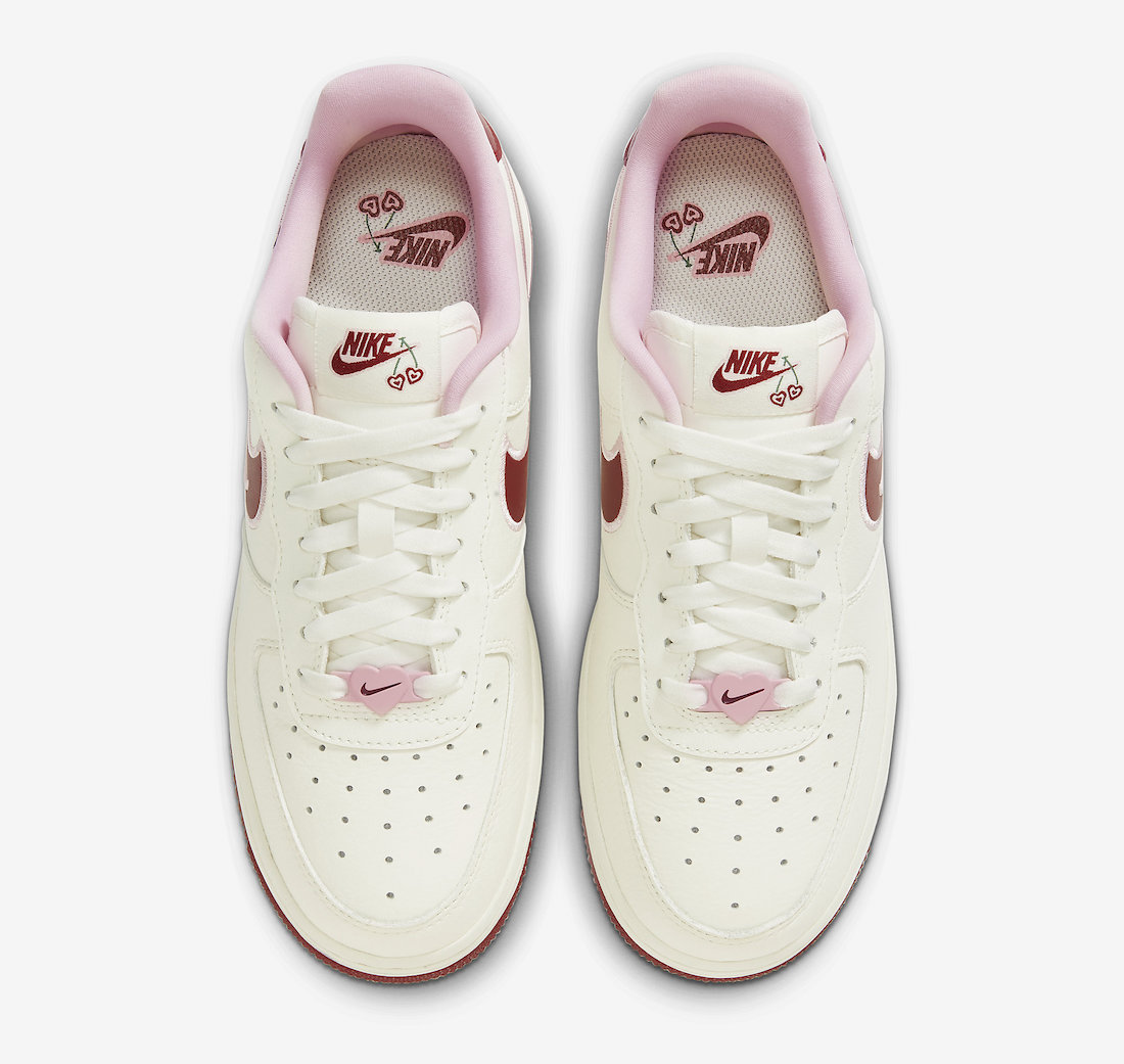 Nike Air Force 1 Low Valentines Day 2023 FD4616-161 Release Date Top