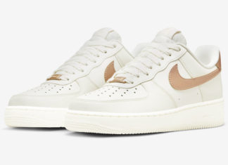 Women’s Nike Air Force 1 Low Detailed With Metallic Red Bronze Nike Air Force 1 Low WMNS Metallic Red Bronze DD8959-109 Release Date