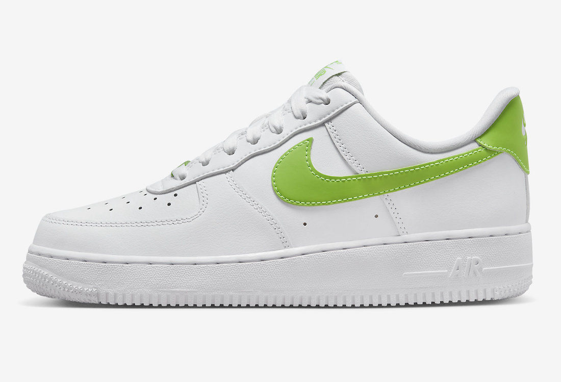 Nike Air Force 1 Low White Action Green DD8959-112 Release Date Lateral