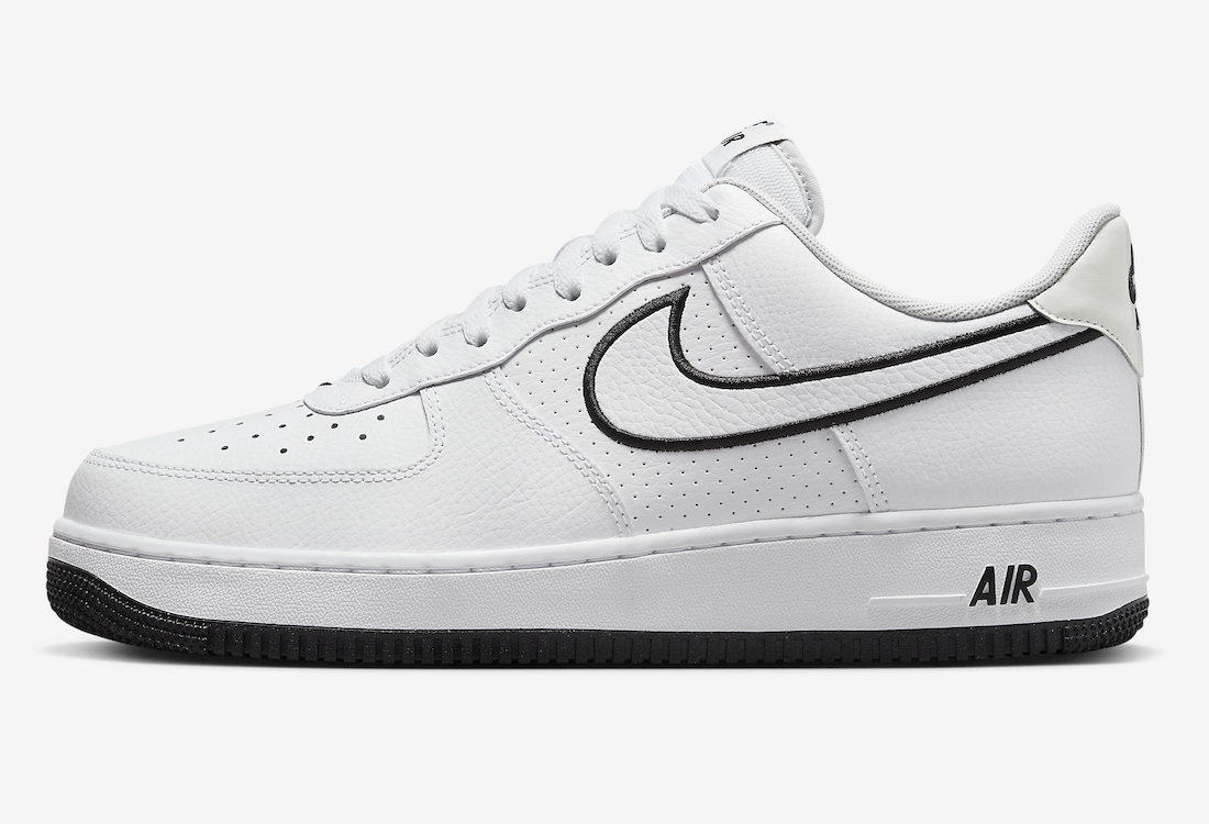 Nike Air Force 1 Low White Black Photon Dust FJ4211-100 Release Date Lateral