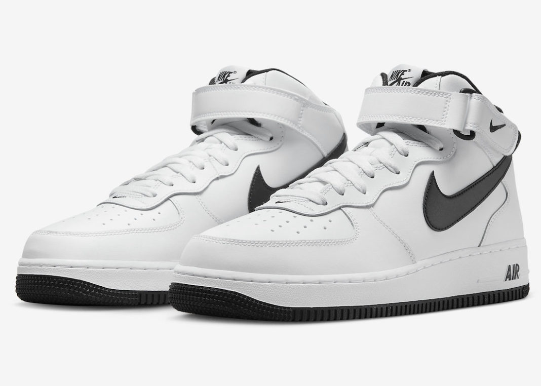 Nike Air Force 1 Mid White Black DV0806-101 Release Date