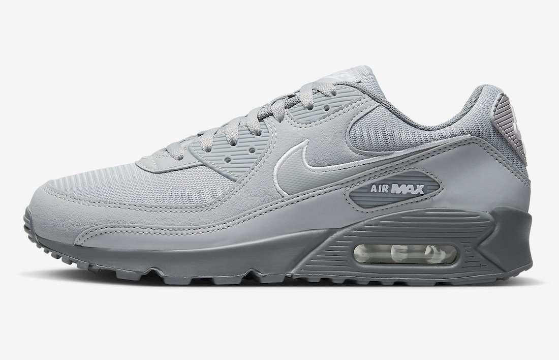 Nike Air Max 90 Wolf Grey FJ4218-002 Release Date Lateral