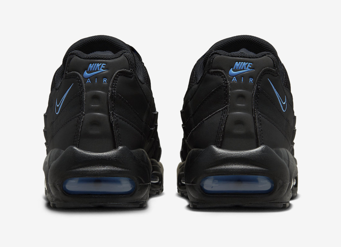 Nike Air Max 95 Black University Blue FJ4217-002 Release Date Heel