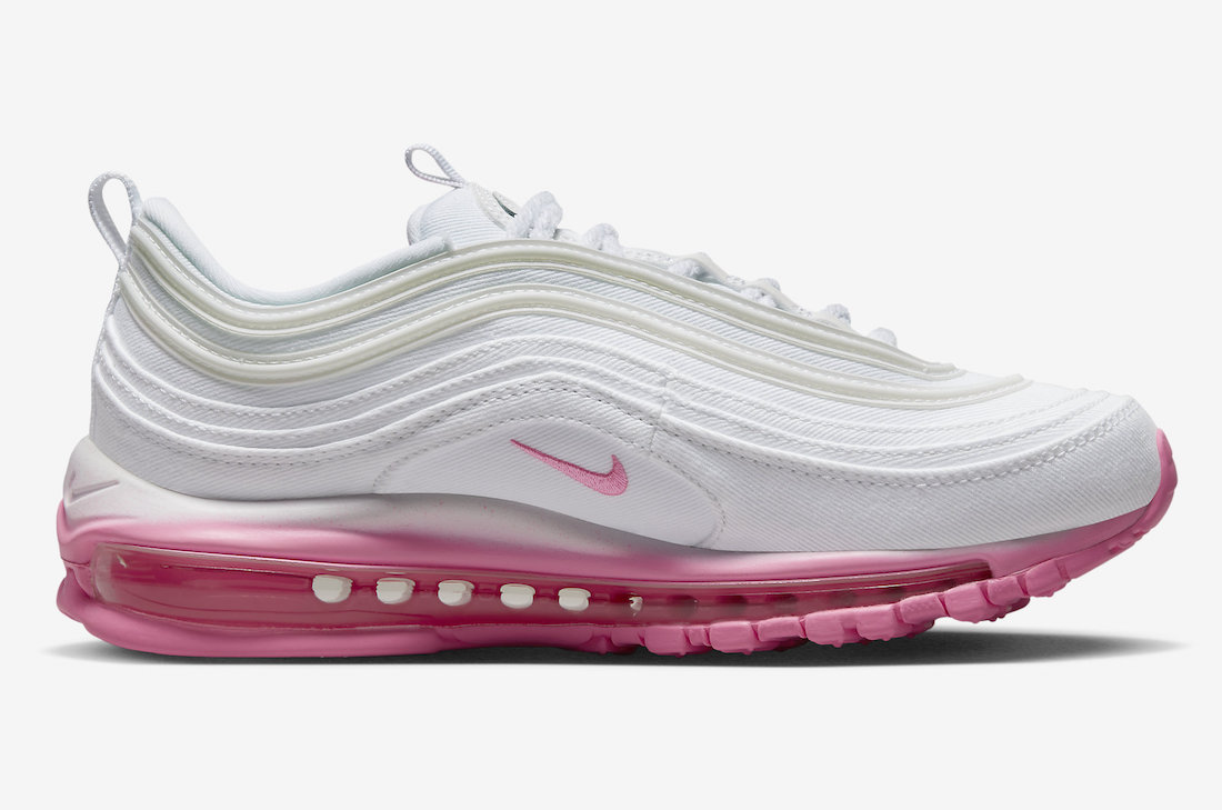 Nike Air Max 97 White Pink FJ4549-100 Release Date Medial