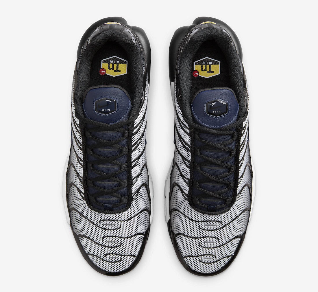 Nike Air Max Plus Black White Midnight Navy DV7665-001 Release Date Top