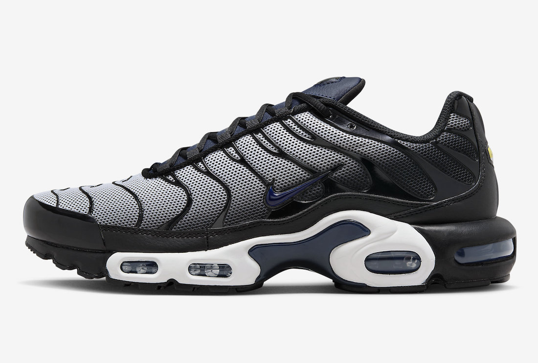 Nike Air Max Plus Black White Midnight Navy DV7665-001 Release Date Lateral