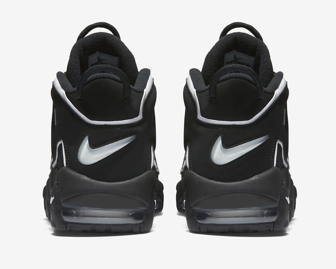Nike Air More Uptempo OG Black White 2023 Release Date Heel