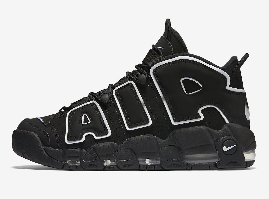 Nike Air More Uptempo OG Black White 2023 Release Date Lateral