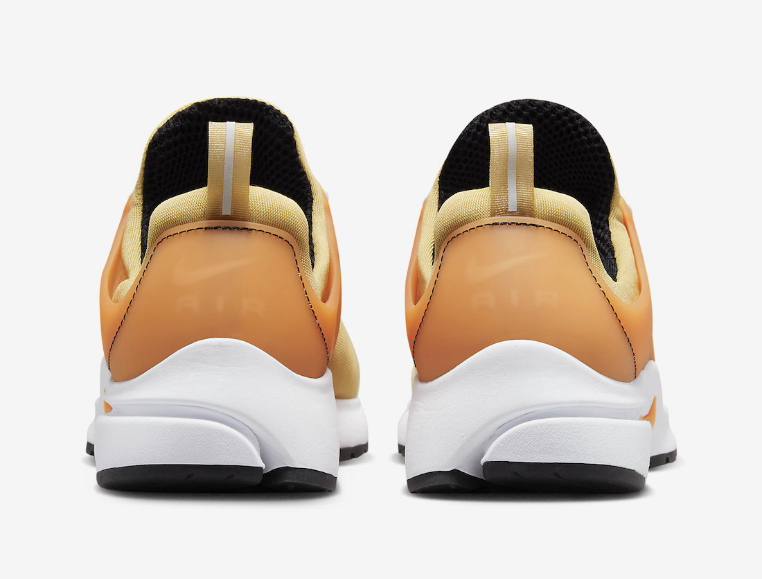Nike Air Presto Gold Orange FJ4006-252 Release Date Heel
