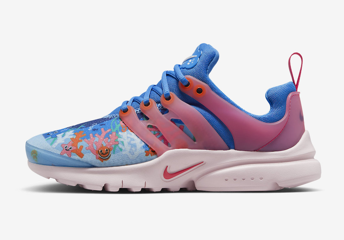 Nike Air Presto GS Coral Reef DX1969-400 Release Date Lateral
