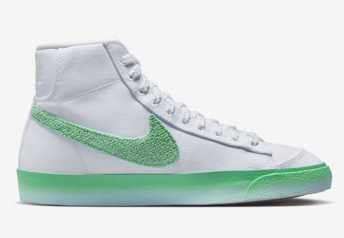 Nike Blazer Mid White Green FJ4547-100 Release Date