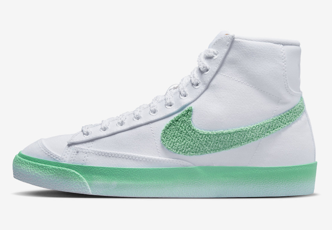 Nike Blazer Mid White Green FJ4547-100 Release Date