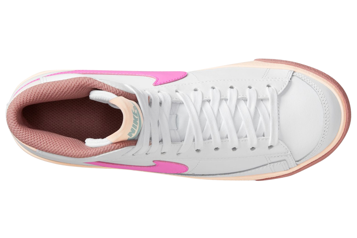 Nike Blazer Mid White Pink FD2900-100 Release Date Tongue