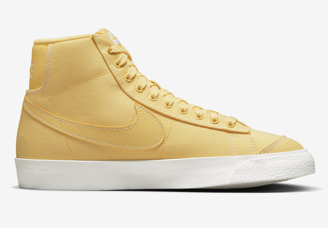 Nike Blazer Mid Yellow Canvas DX5550-700 Release Date