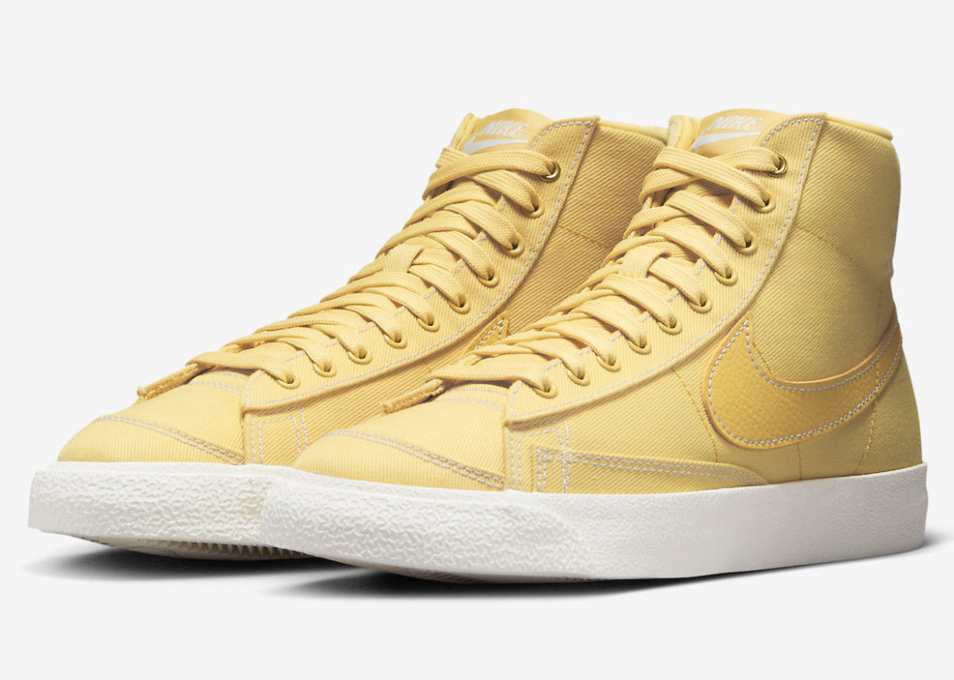 Nike Blazer Mid Yellow Canvas DX5550-700 Release Date