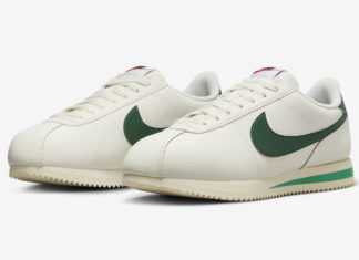 Nike Cortez Surfaces in Sail and Gorge Green Nike Cortez Sail Gorge Green DN1791-101 Release Date