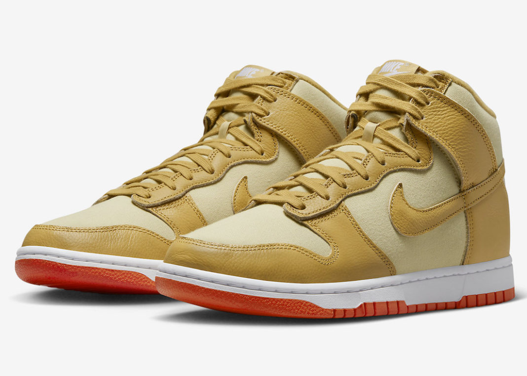 Nike Dunk High Gold Canvas DV7215700 Release Date SBD