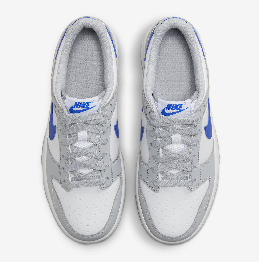 Nike Dunk Low GS White Grey Blue FN3878-001 Release Date Top