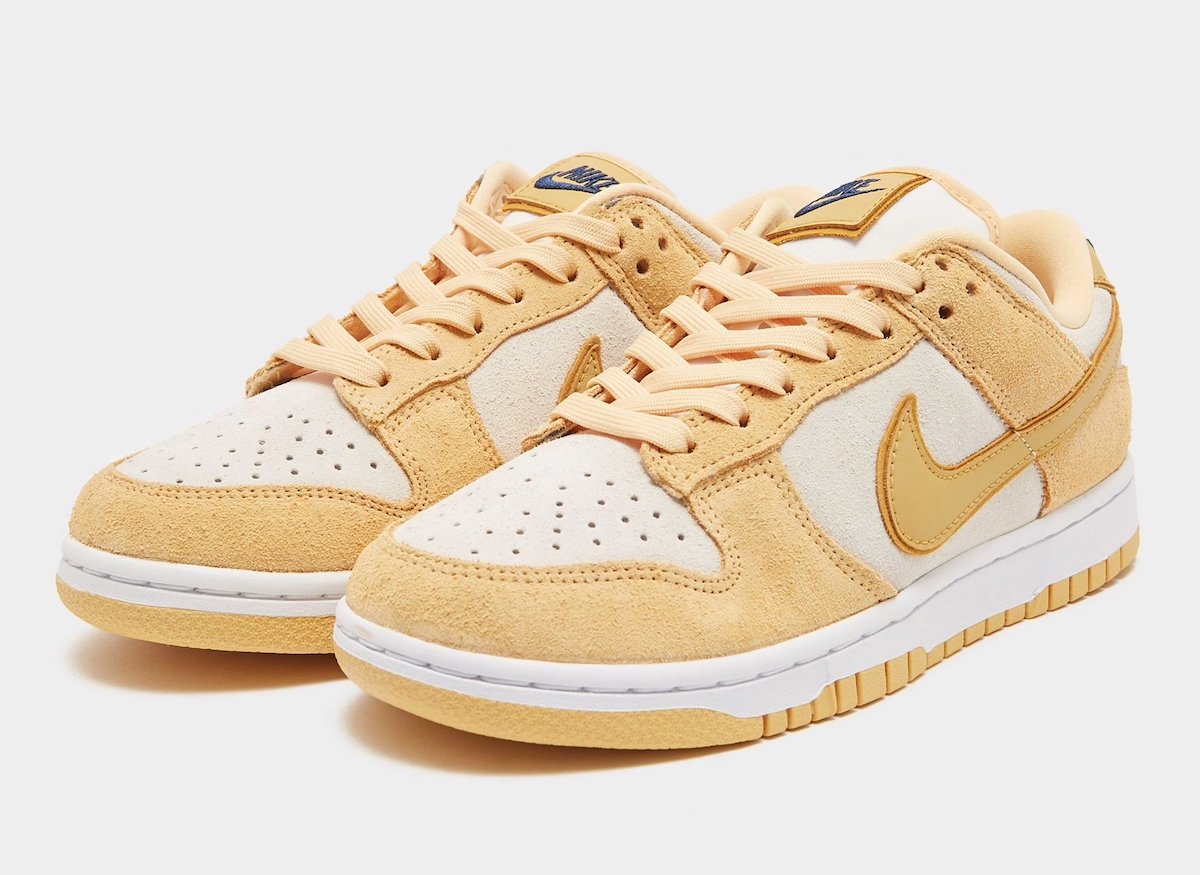 First Look: Nike Dunk Low “Gold Suede”