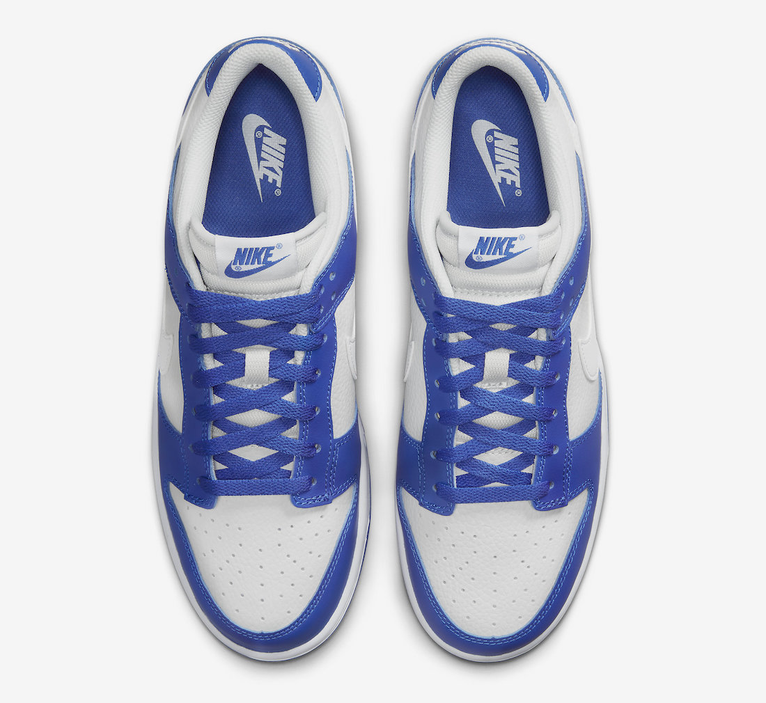 Nike Dunk Low Kentucky Alternate Blue White FN3416-001 Release Date Top