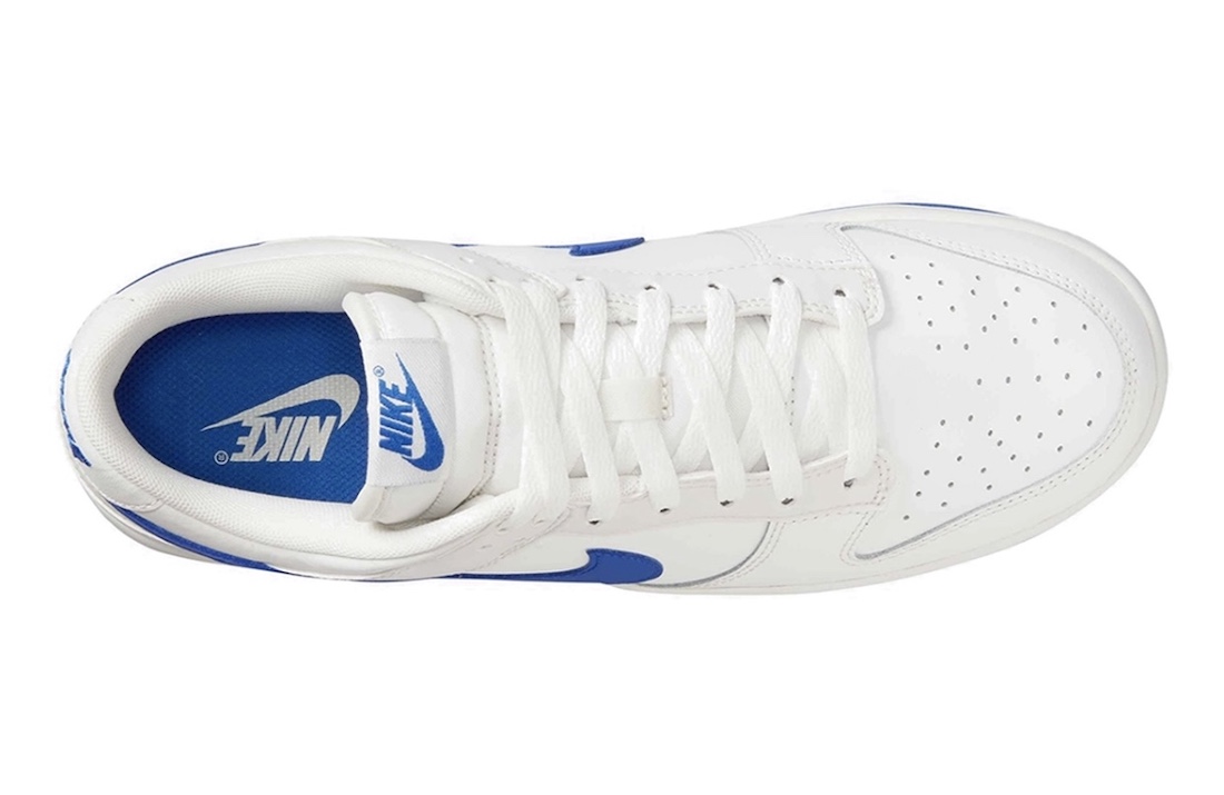 Nike Dunk Low Summit White Hyper Royal DV0831-104 Release Date Insole