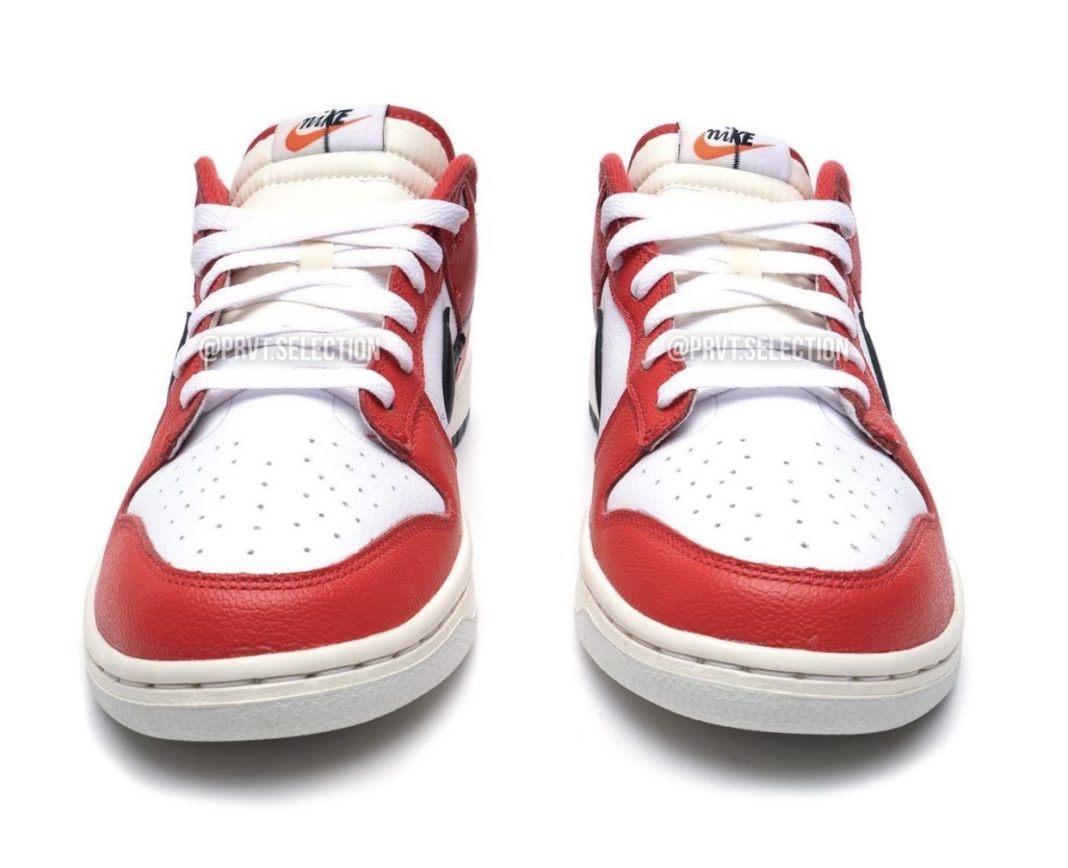 dunk low red black