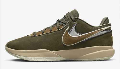 Nike LeBron 20 Olive Suede official release dates 2023