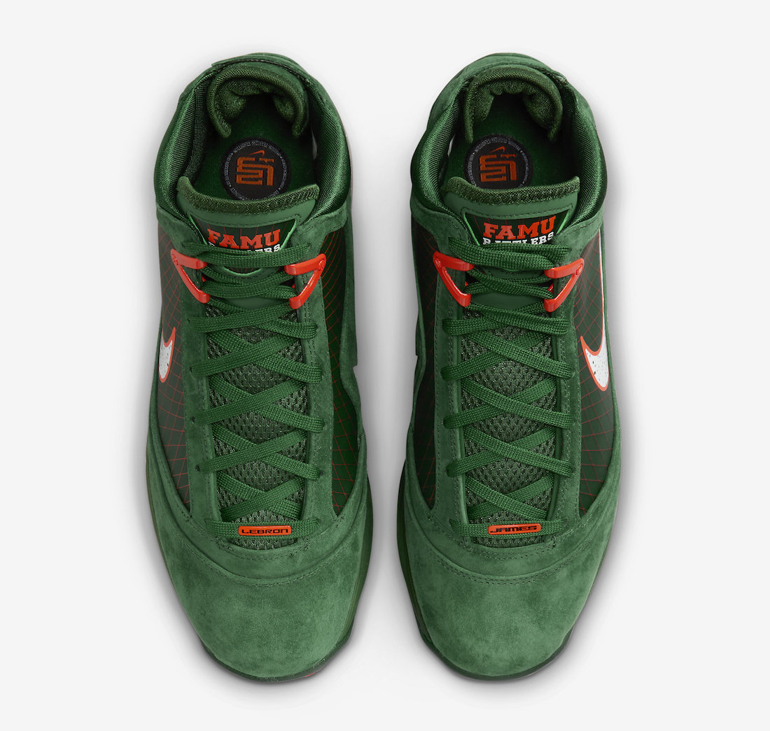 Nike LeBron 7 FAMU Gorge Green DX8554 300 3