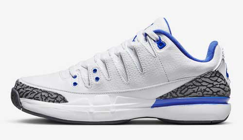 Nike Zoom Vapor AJ3 Racer Blue official release dates 2023