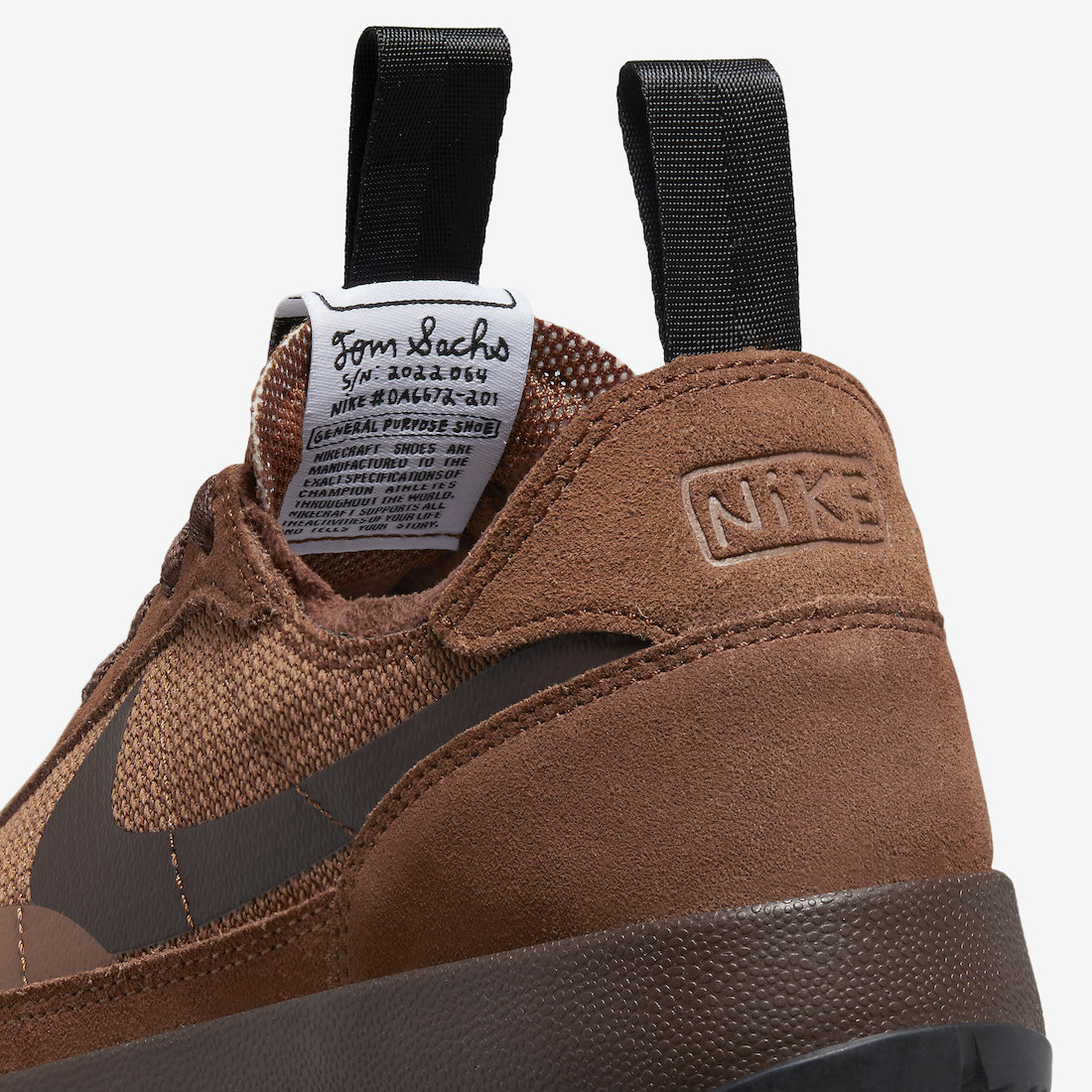 Tom Sachs NikeCraft General Purpose Shoe Field Brown DA6672-201 Release Date Store Listings