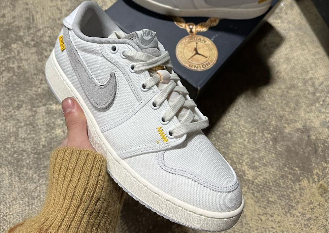 Union LA x Air Jordan 1 KO Low 'White Neutral Grey' - DO8912 101