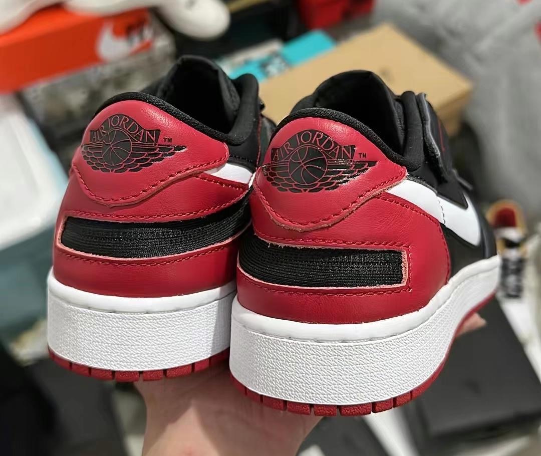 Air Jordan 1 Low FlyEase Bred Black Gym Red White DM1206-066 Release Date