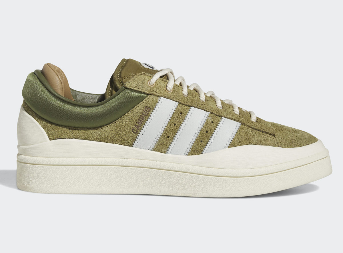 Bad Bunny adidas Campus Light Olive ID7950 Release Date
